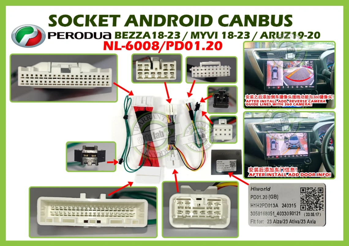 PERODUA INTELLIGENT CANBUS NL-6008/XC-305