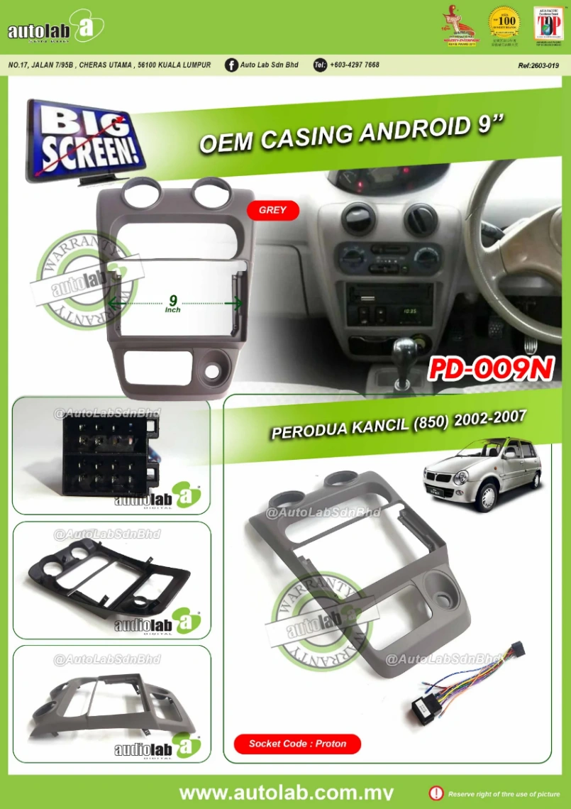 PERODUA KANCIL 850 CASING 10" 2002-2007