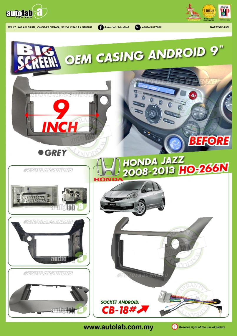 HONDA JAZZ CASING 2008-2013