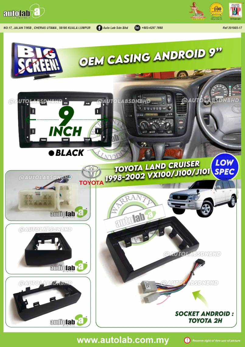 TOYOTA LAND CRUISER VX100 CASING 1998-2002