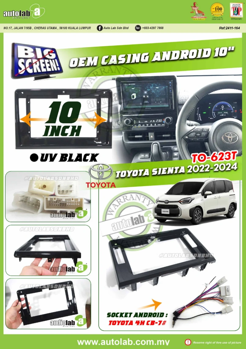 TOYOTA SIENTA CASING 10" 2022-2024