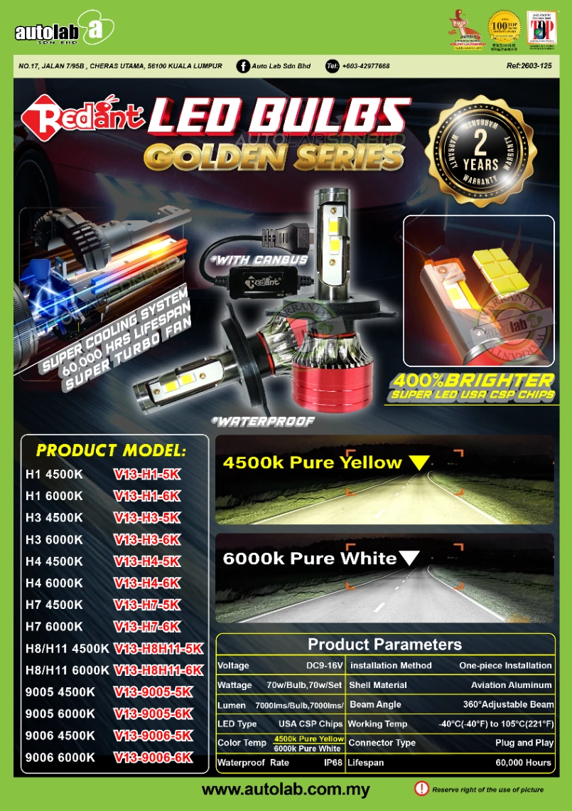 REDANT LED 6000K