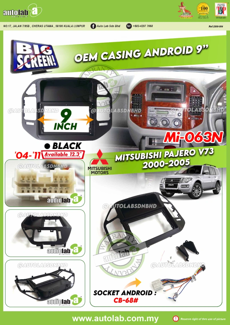 MITSUBISHI PAJERO V73 CASING 9" 2000-2005