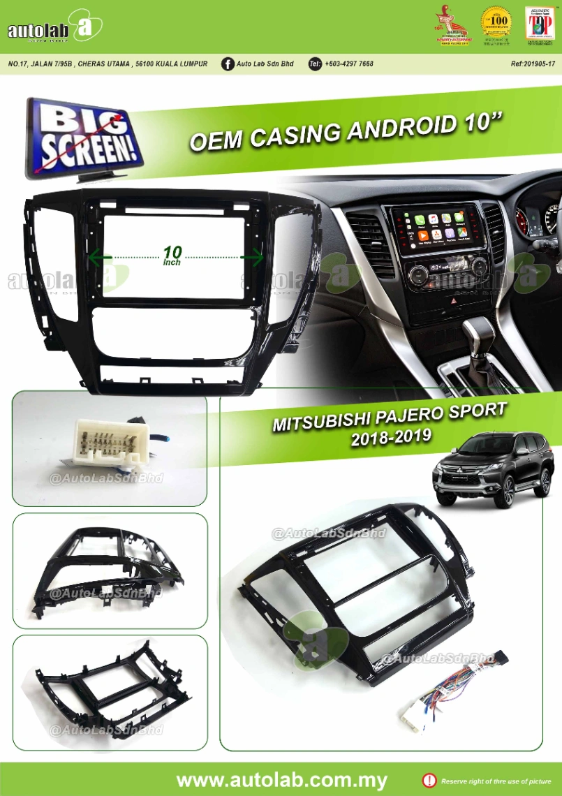MITSUBISHI PAJERO SPORT CASING 9" 2018-2021