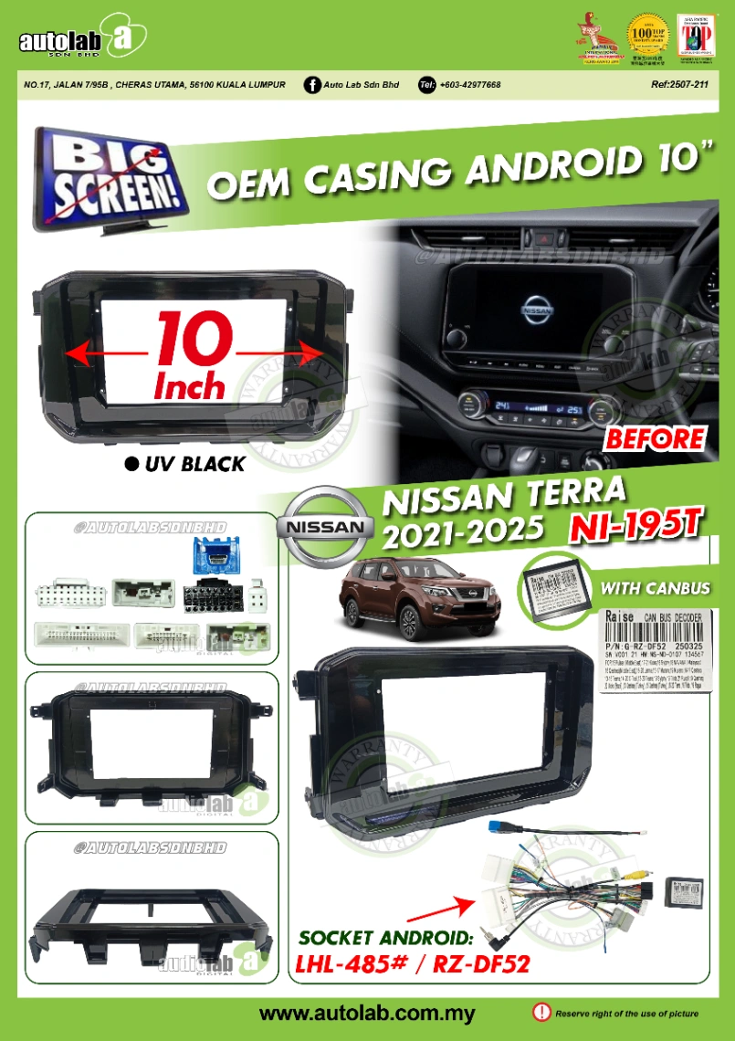 NISSAN TERRA CASING 10" 2021-2025