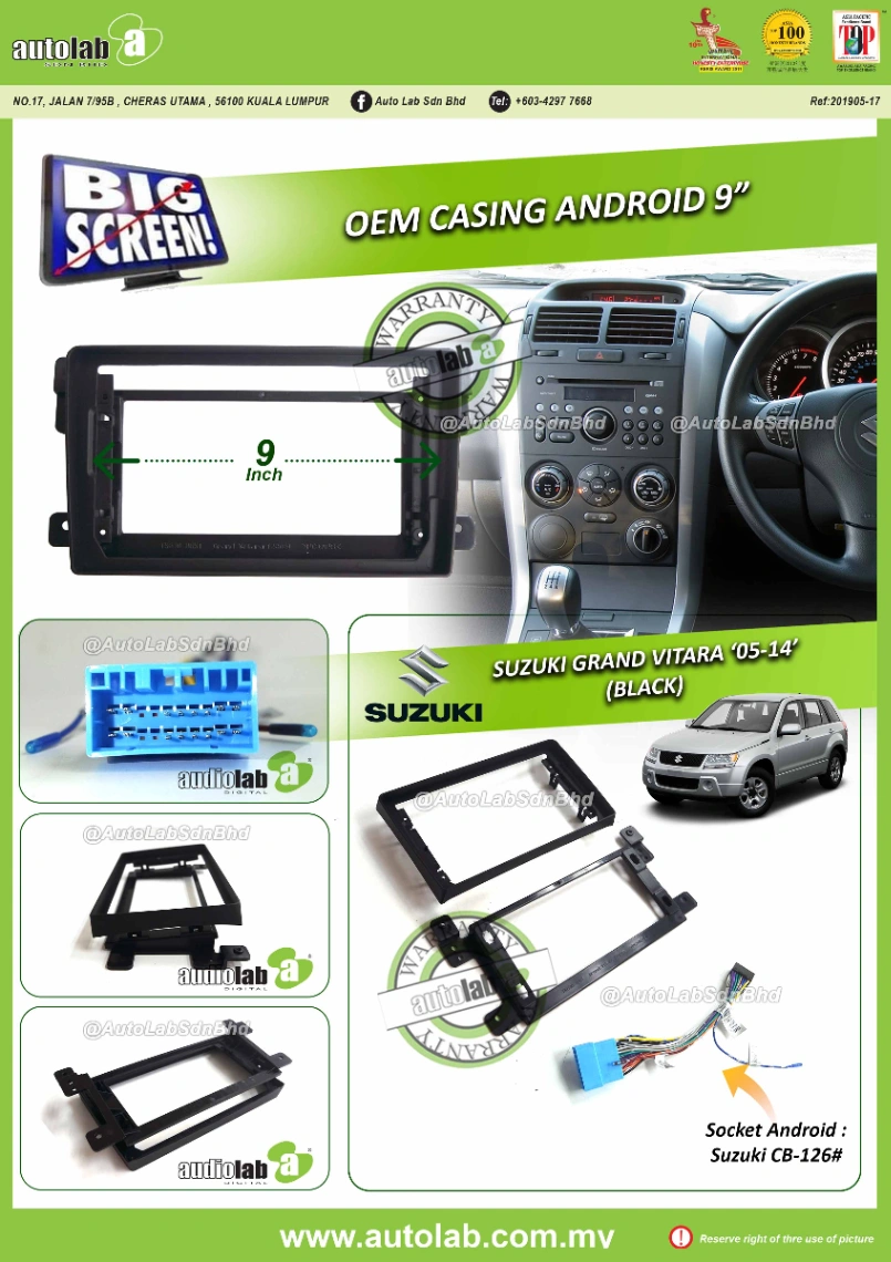 SUZUKI GRAND VITARA CASING 9" 2005-2014