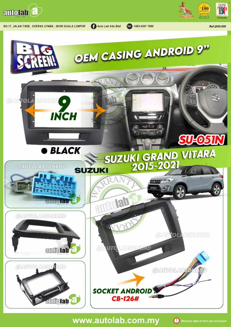 SUZUKI GRAND VITARA CASING 9" 2015-2021