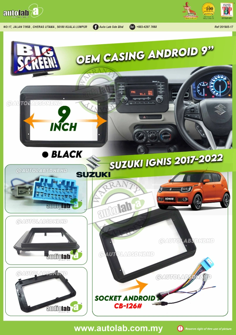 SUZUKI IGNIS CASING 9" 2017-2020