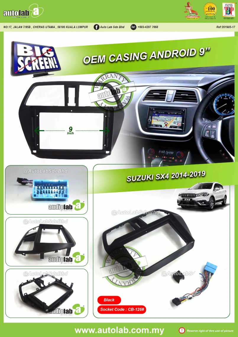SUZUKI SX4 CASING 9" 2014-2019