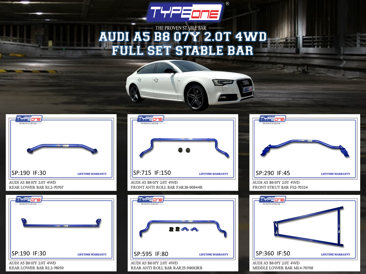 (TYPEONE) AUDI A5 B8 07Y 2.0T 4WD