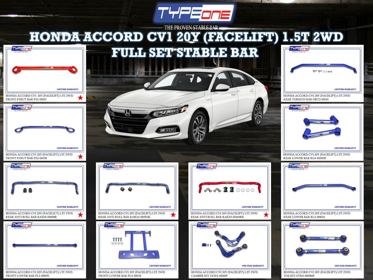 (TYPEONE) HONDA ACCORD CV1 20Y (FACELIFT) 1.5T 2WD