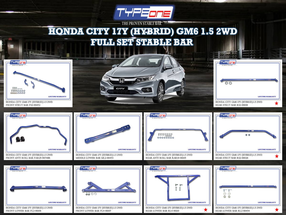 (TYPEONE) HONDA CITY 17Y (HYBRID) GM6 1.5 2WD
