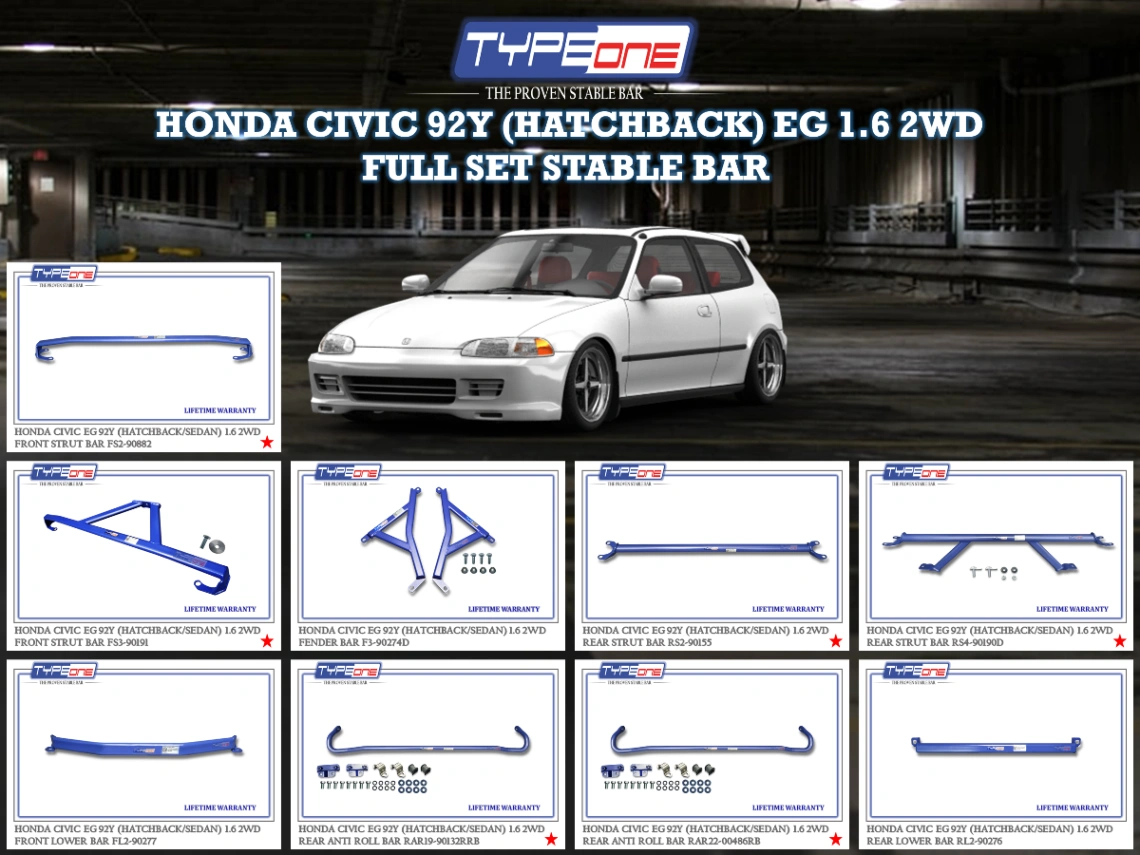 (TYPEONE) HONDA CIVIC 92Y (HATCHBACK) EG 1.6 2WD