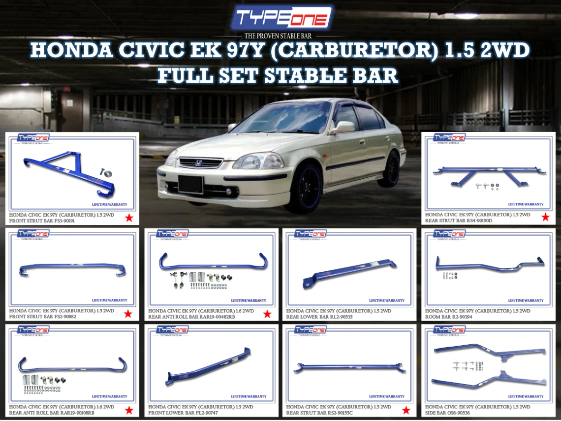 (TYPEONE) HONDA CIVIC EK 97Y (CARBURETOR) 1.5 2WD