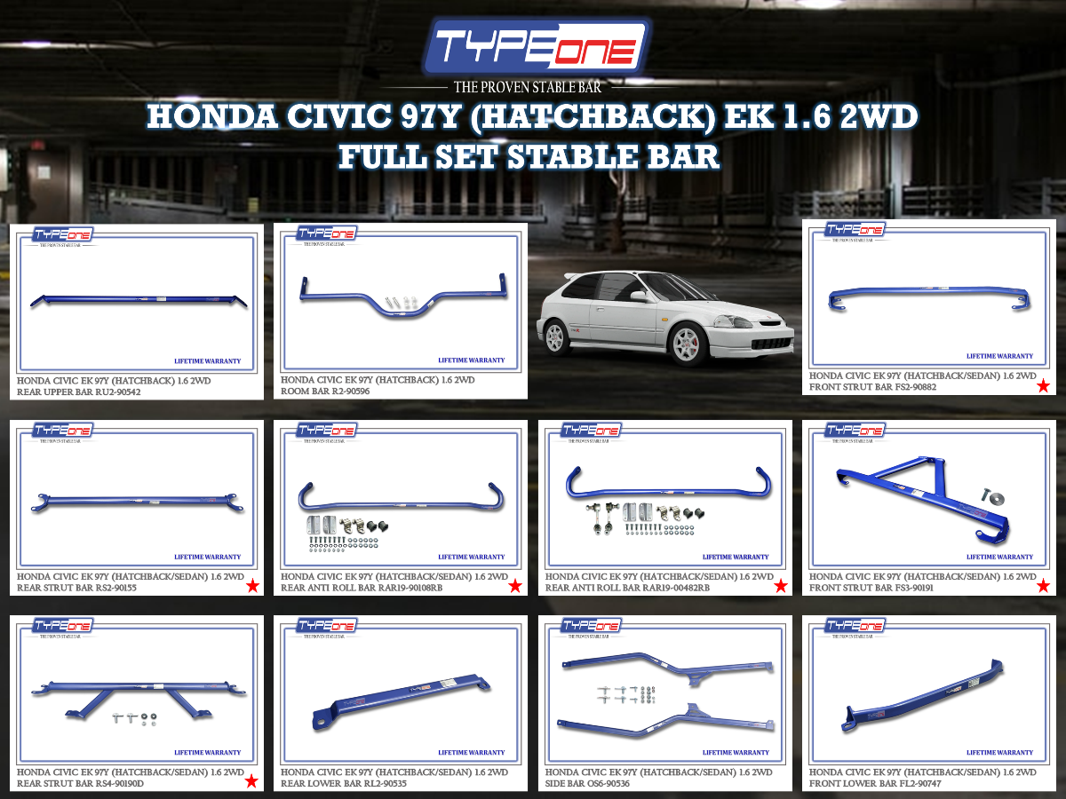 (TYPEONE) HONDA CIVIC 97Y (HATCHBACK) EK 1.6 2WD