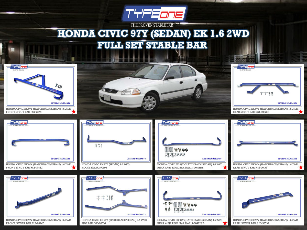 (TYPEONE) HONDA CIVIC 97Y (SEDAN) EK 1.6 2WD