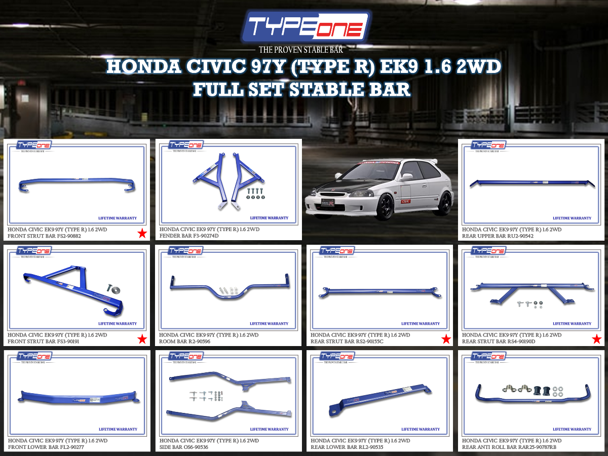 (TYPEONE) HONDA CIVIC 97Y (TYPE R) EK9 1.6 2WD