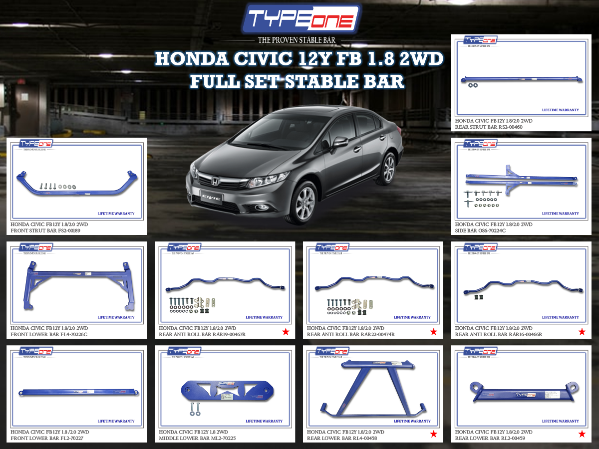 (TYPEONE) HONDA CIVIC 12Y FB 1.8 OR 2.0 2WD