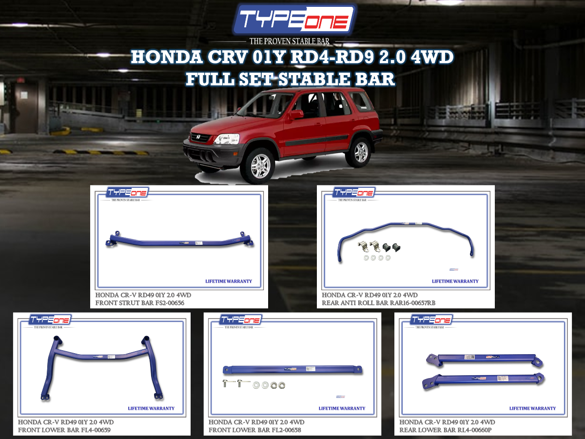 (TYPEONE) HONDA CRV 01Y RD4-RD9 2.0 4WD