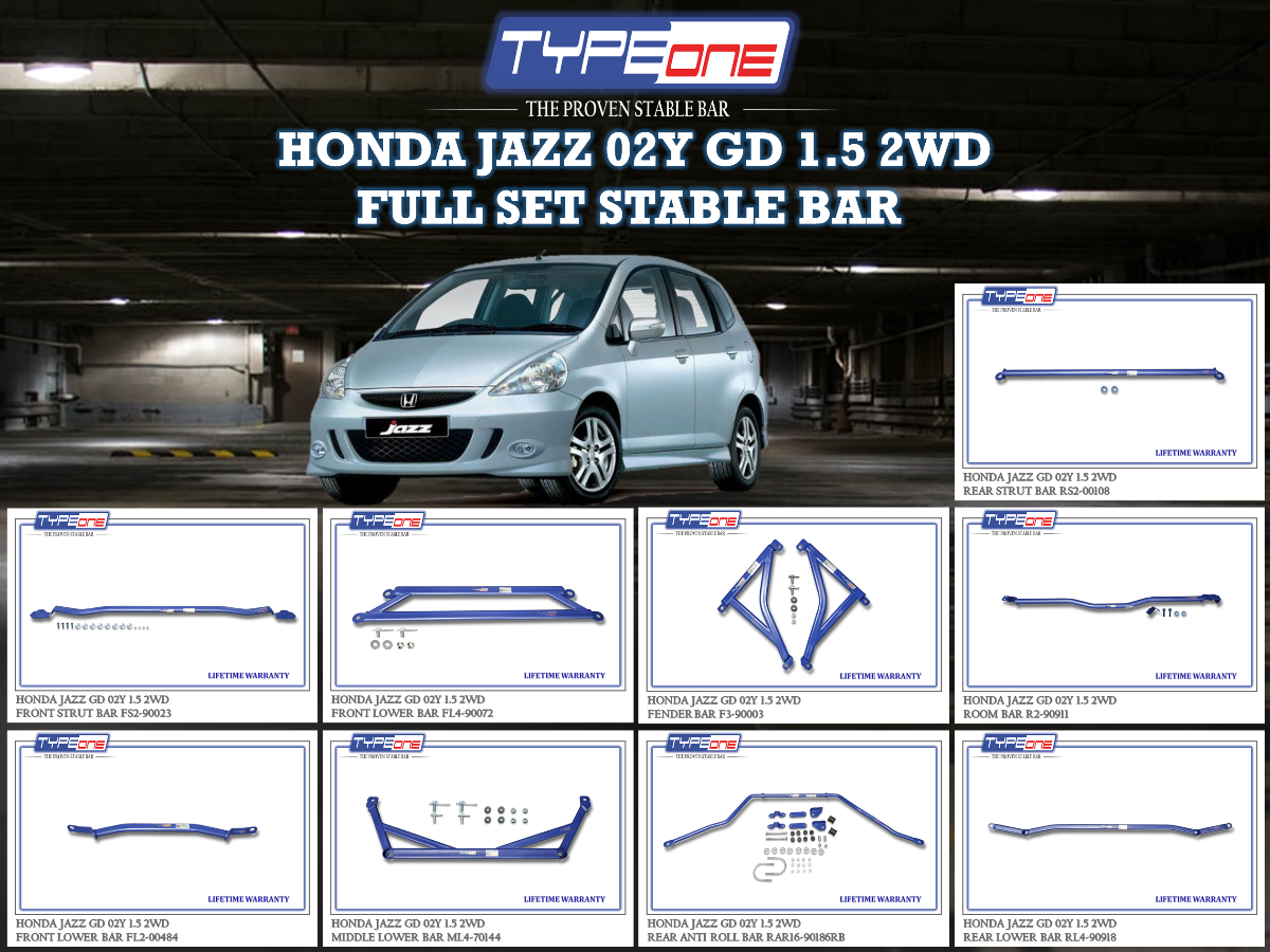 (TYPEONE) HONDA JAZZ 02Y GD 1.5 2WD