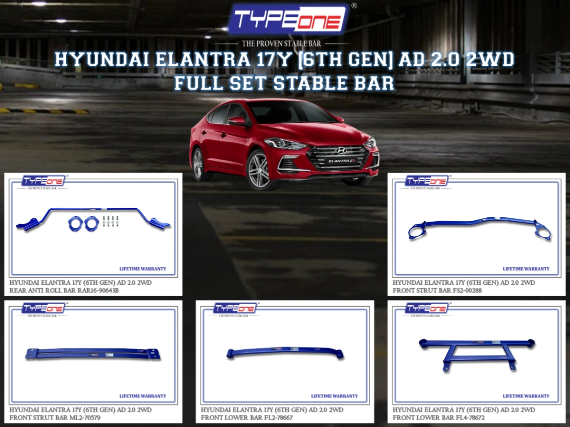 (TYPEONE) HYUNDAI ELANTRA 17Y (6TH GEN) AD 2.0 2WD