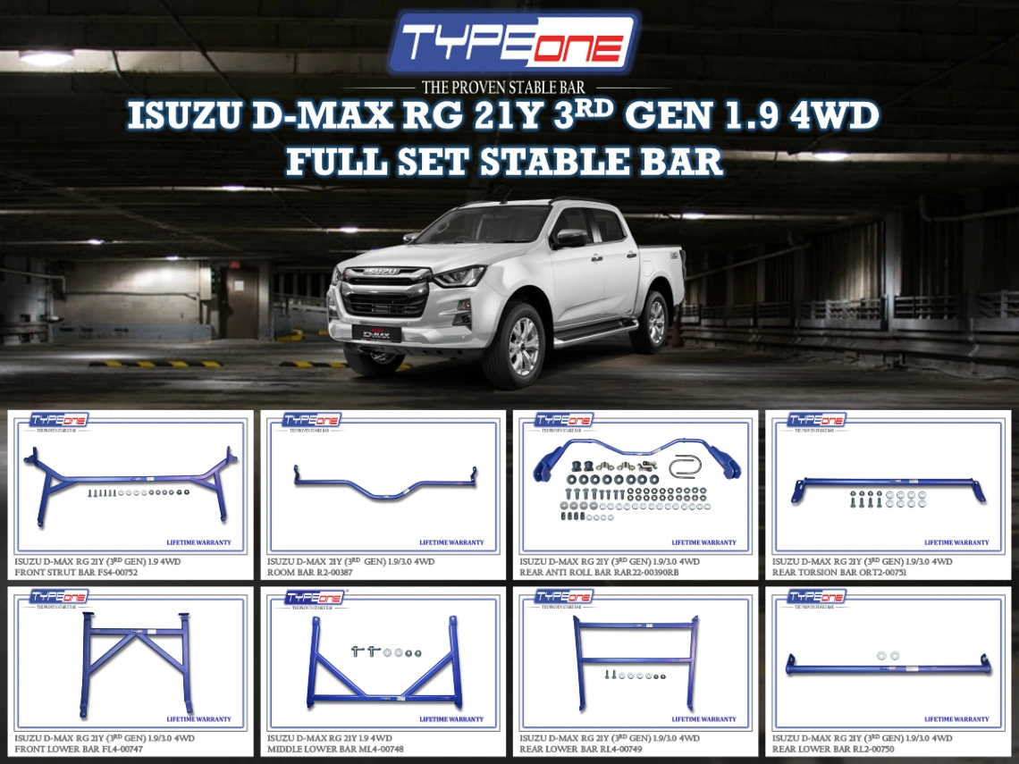 (TYPEONE) ISUZU D-MAX RG 21Y 3RD GEN 1.9 4WD