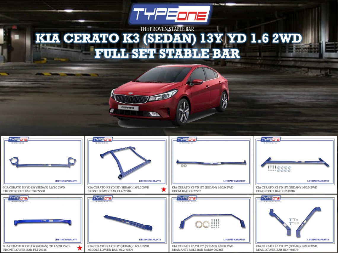 (TYPEONE) KIA CERATO K3 (SEDAN) 13Y YD 1.6 2WD