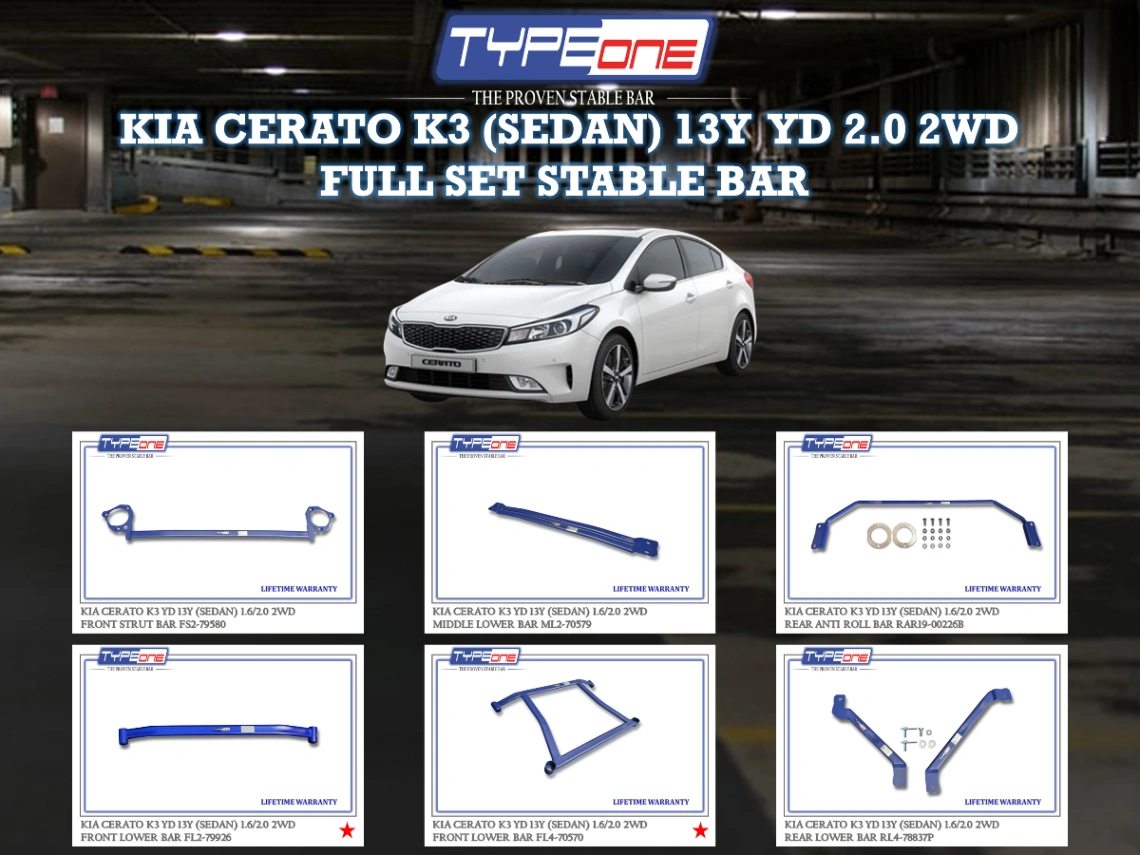 (TYPEONE) KIA CERATO K3 (SEDAN) 13Y YD 2.0 2WD
