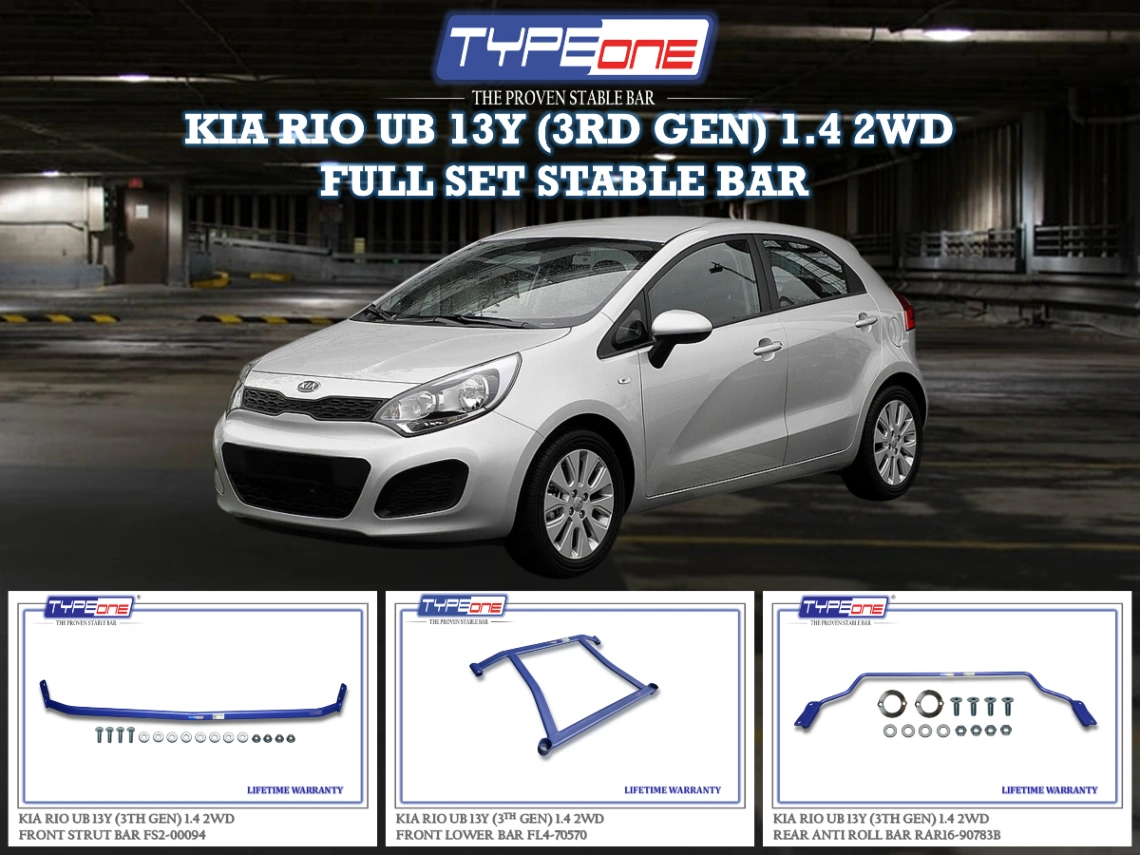 (TYPEONE) KIA RIO UB 13Y (3RD GEN) 1.4 2WD