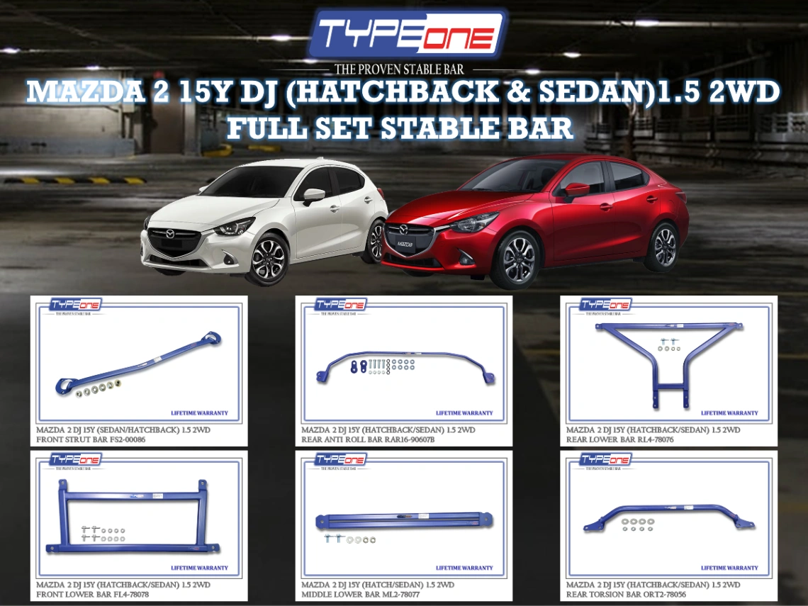 (TYPEONE) MAZDA 2 15Y DJ (HATCHBACK & SEDAN)1.5 2WD