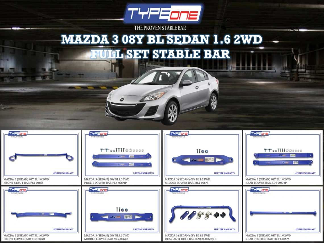 (TYPEONE) MAZDA 3 08Y BL SEDAN 1.6 2WD