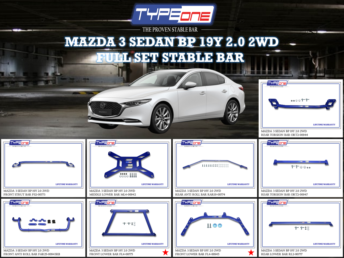 (TYPEONE) MAZDA 3 SEDAN BP 19Y 2.0 2WD