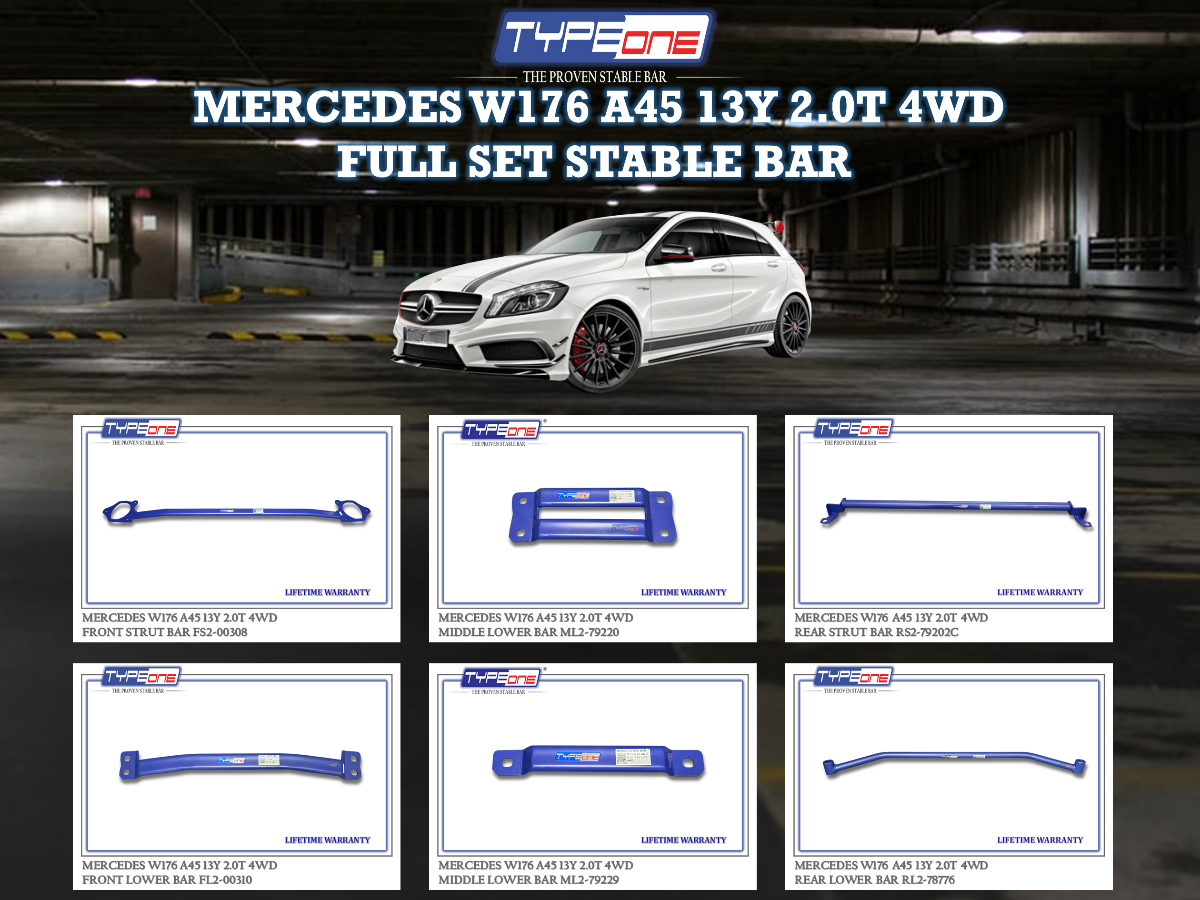 (TYPEONE) MERCEDES W176 A45 13Y 2.0T 4WD