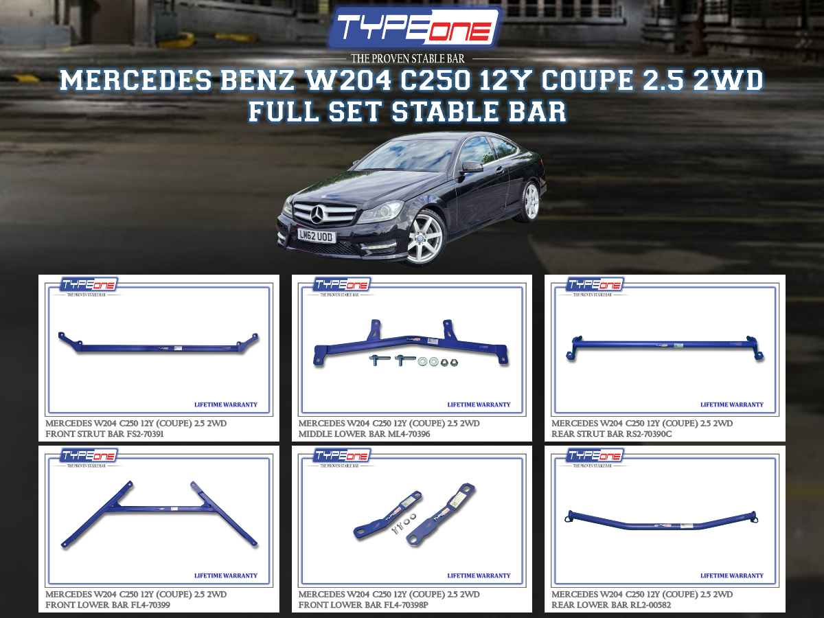 (TYPEONE) MERCEDES BENZ W204 C250 12Y (COUPE) 2.5 2WD