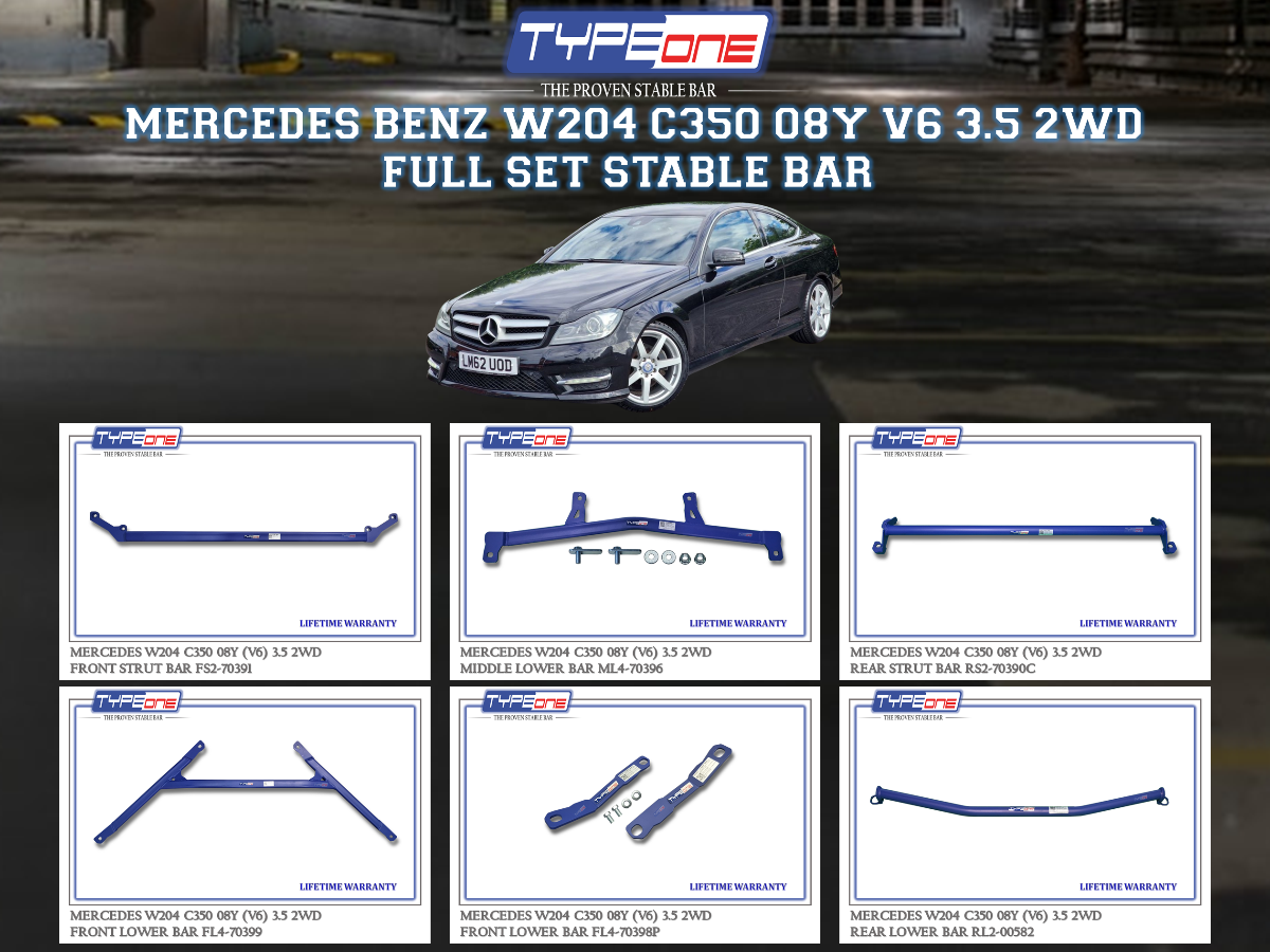 (TYPEONE) MERCEDES BENZ W204 C350 08Y (V6) 3.5 2WD