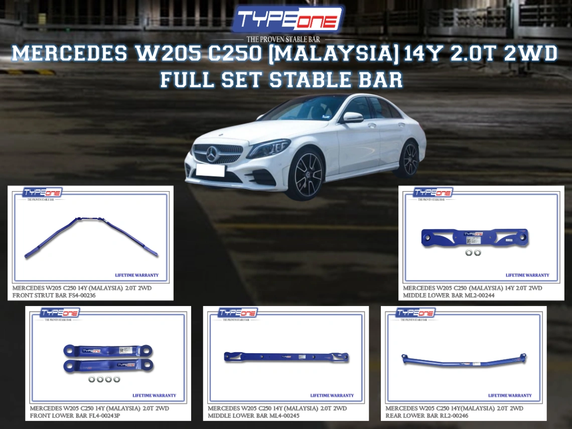 (TYPEONE) MERCEDES BENZ W205 C250 14Y (MALAYSIA) 2.0T 2WD