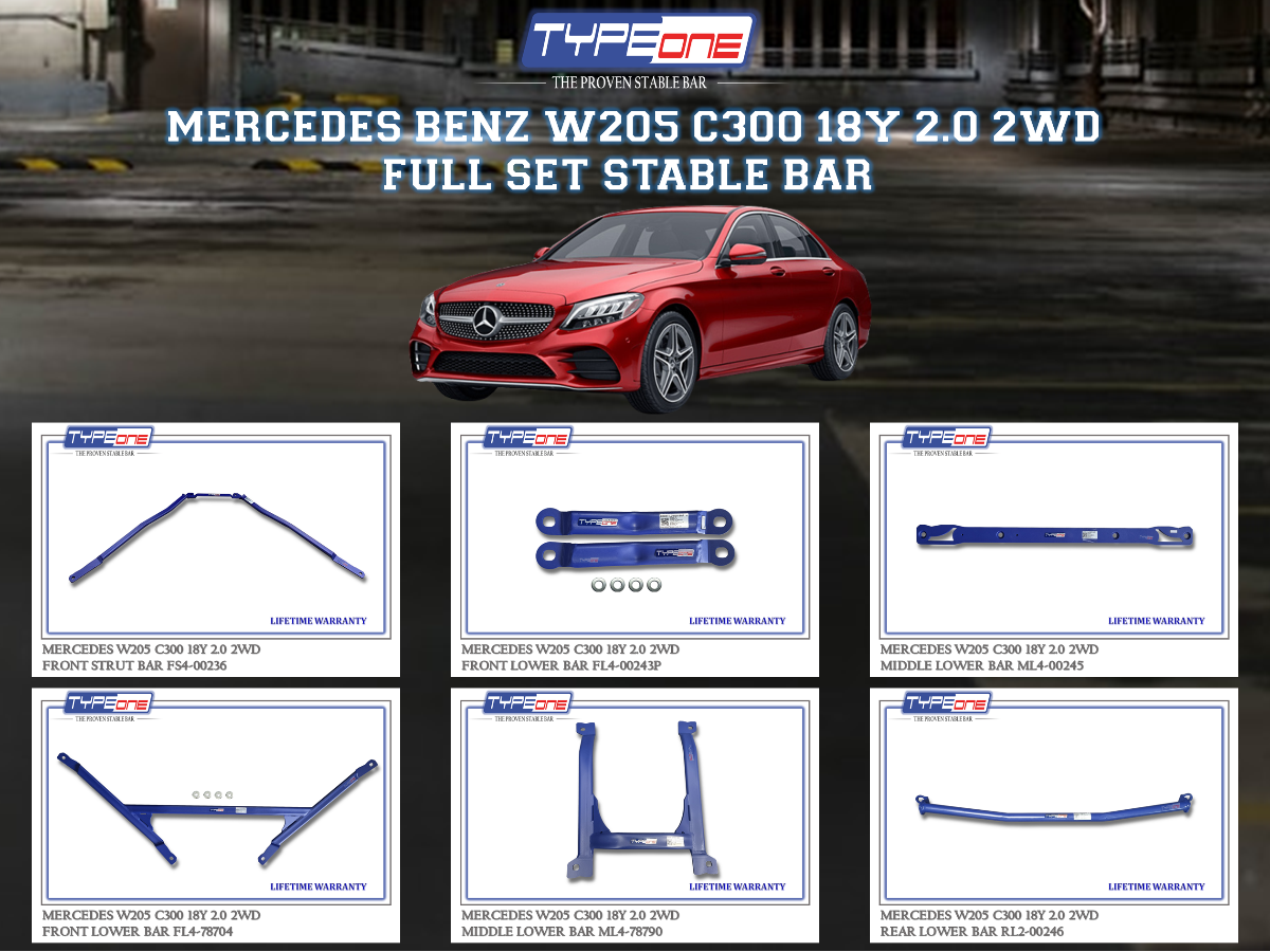 (TYPEONE) MERCEDES BENZ W205 C300 18Y 2.0 2WD