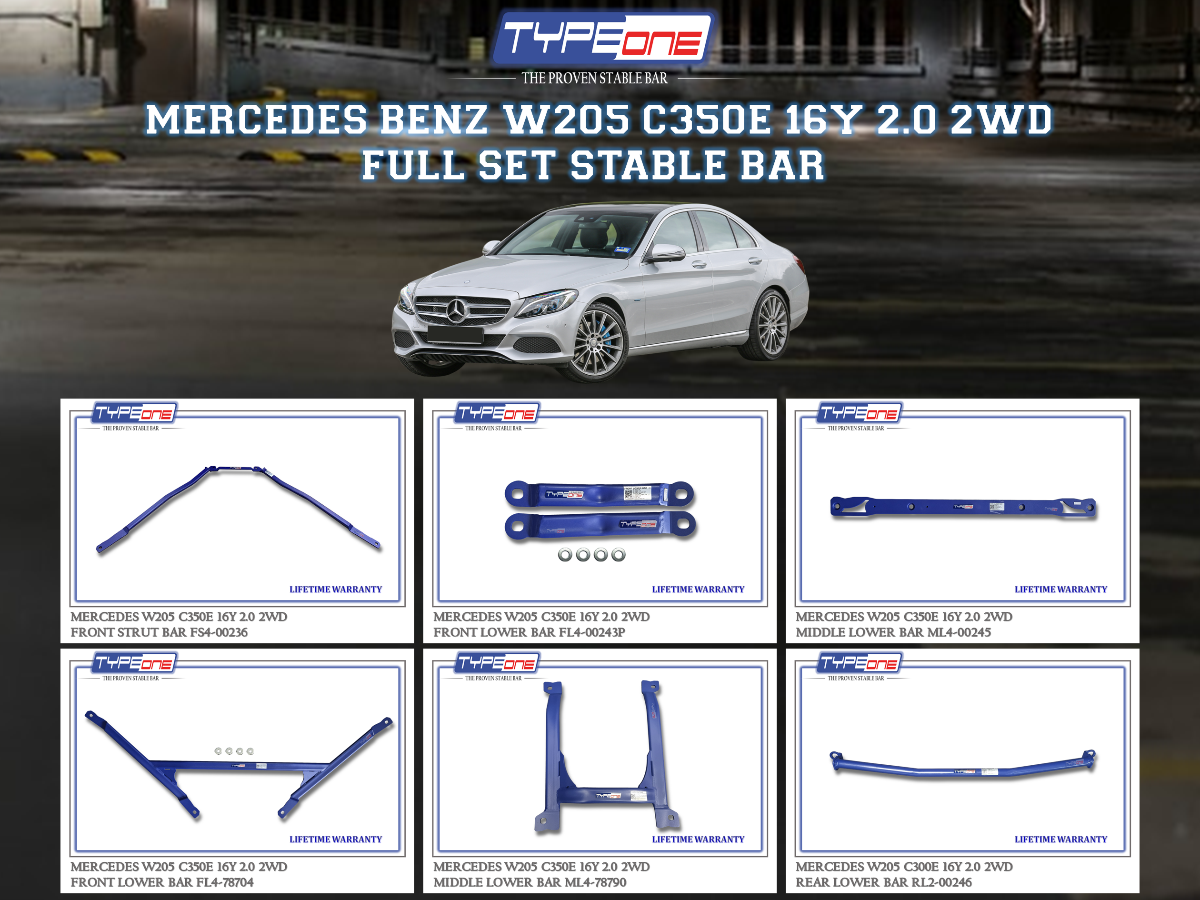(TYPEONE) MERCEDES BENZ W205 C350E 16Y 2.0 2WD