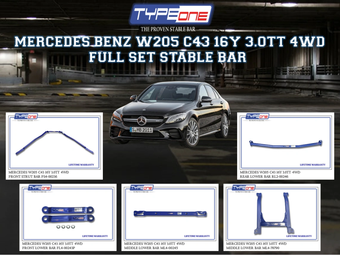 (TYPEONE) MERCEDES BENZ W205 C43 16Y 3.0TT 4WD