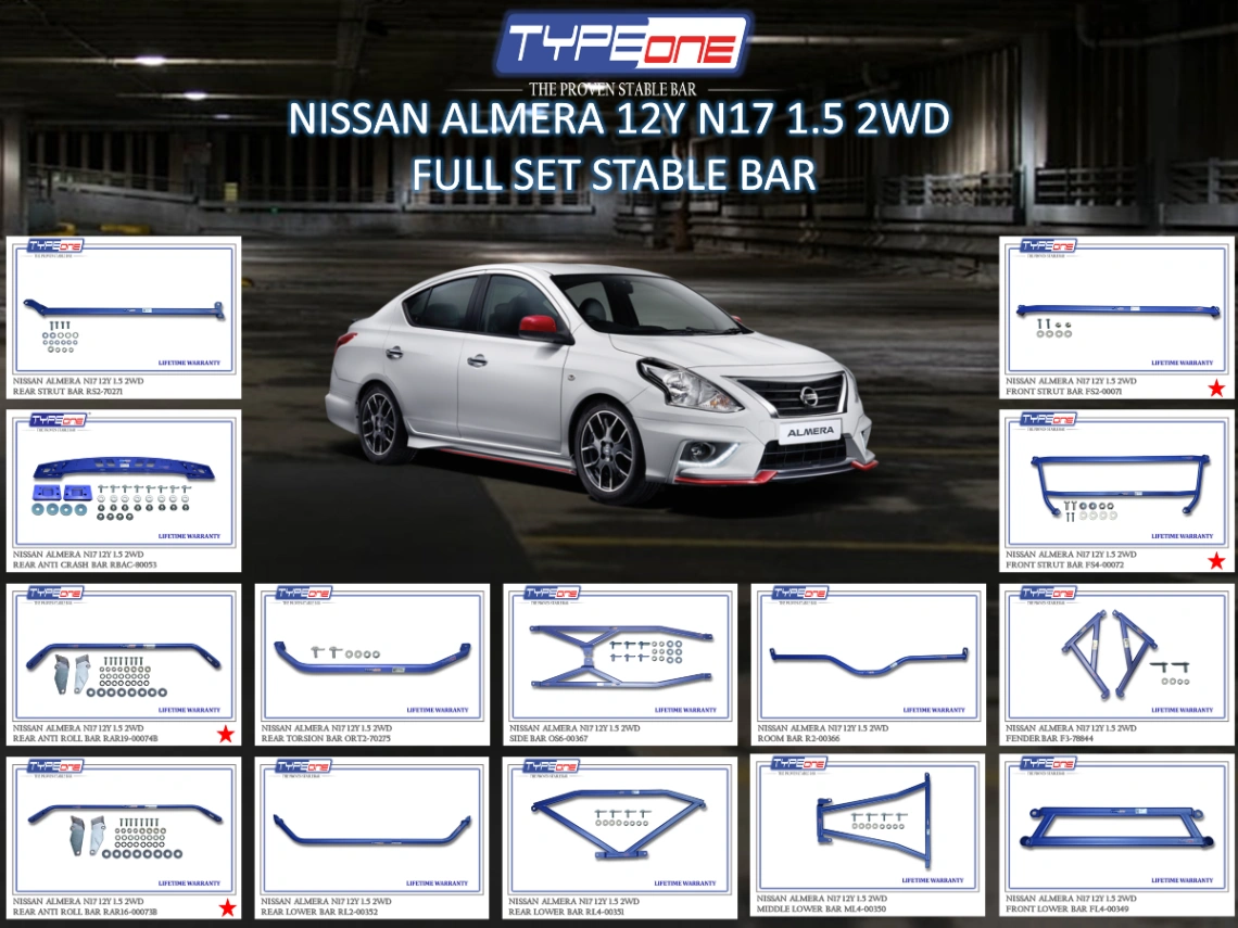 (TYPEONE) NISSAN ALMERA 12Y N17 1.5 2WD