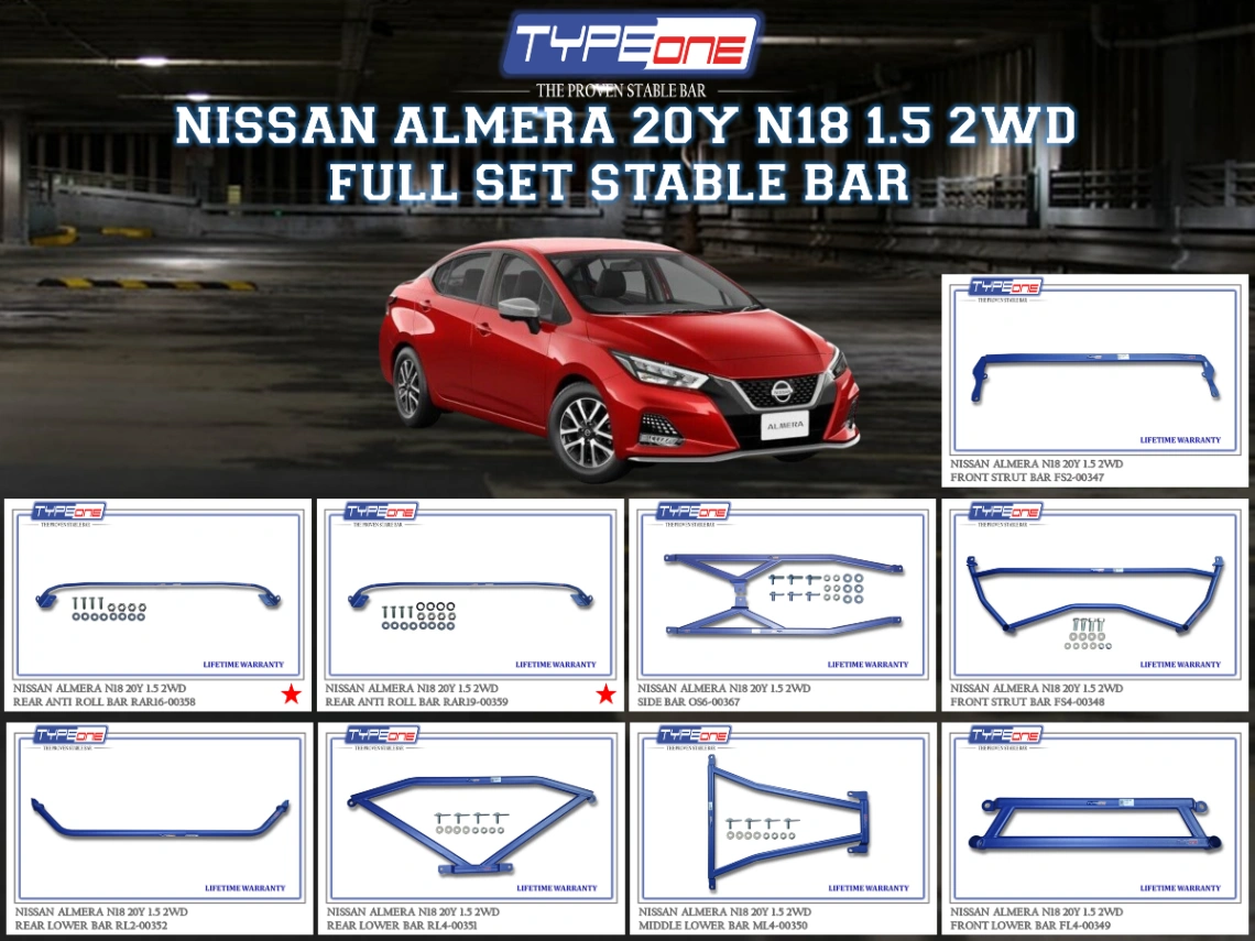 (TYPEONE) NISSAN ALMERA 20Y N18 20Y 1.5 2WD