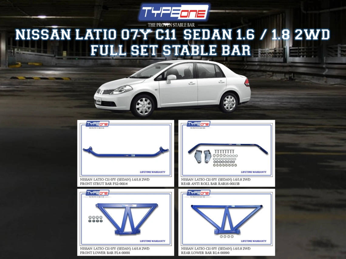 (TYPEONE) NISSAN LATIO 07Y C11 (SEDAN) 1.6 OR 1.8 2WD