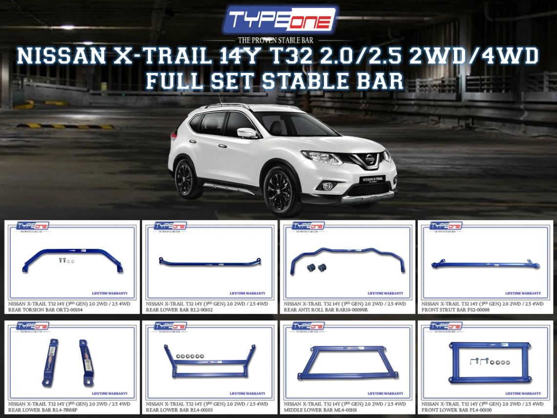 (TYPEONE) NISSAN X-TRAIL 14Y (3rd Gen) T32 2.0-2.5 2WD-4WD