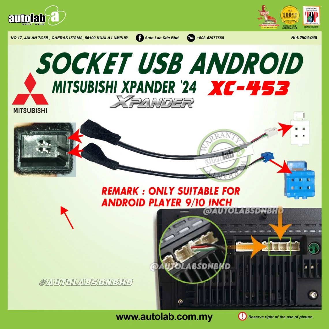 USB SOCKET MITSUBISHI