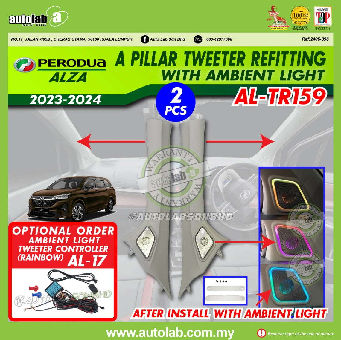 A PILLAR TWEETER REFITTING PERODUA