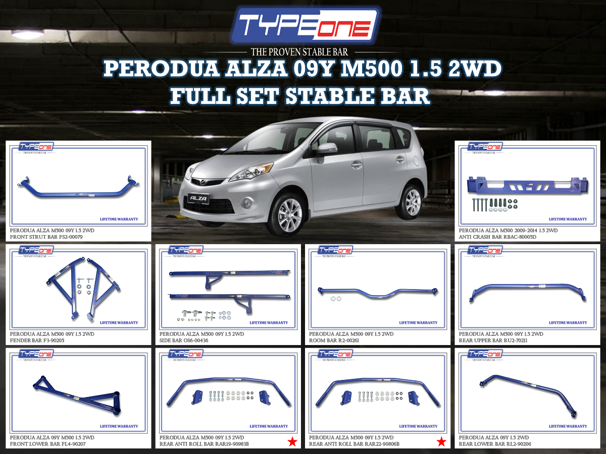(TYPEONE) PERODUA ALZA 09Y M500 1.5 2WD