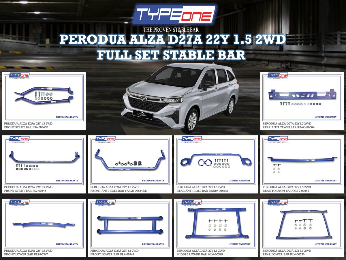 (TYPEONE) PERODUA ALZA 22Y D27A 1.5 2WD