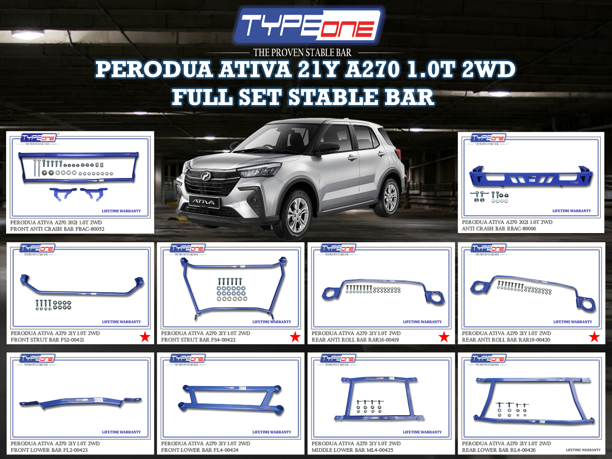(TYPEONE) PERODUA ATIVA 21Y A270 1.0T 2WD