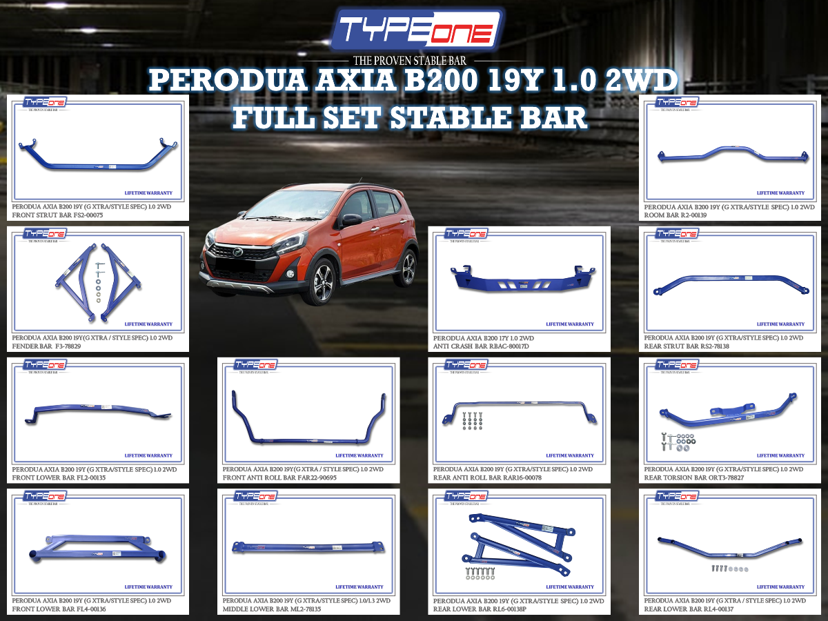 (TYPEONE) PERODUA AXIA B200 19Y 1.0 2WD