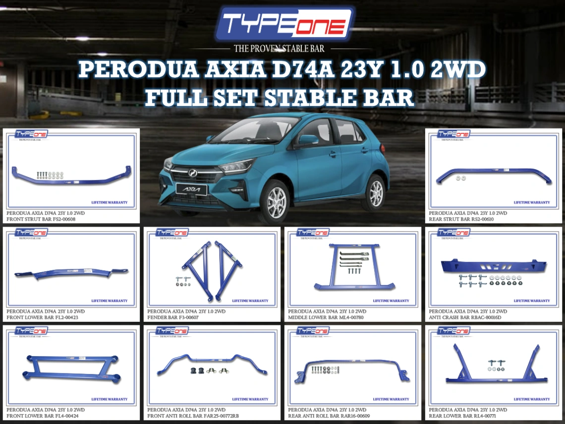 (TYPEONE) PERODUA AXIA 23Y D74A 1.0 2WD